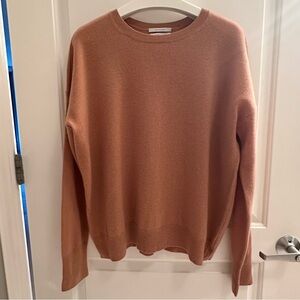 Nordstrom Signature Cashmere Crewneck sweater in tan / camel size XXL